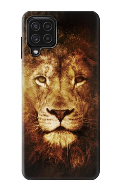 W3182 Lion Hard Case and Leather Flip Case For Samsung Galaxy M22