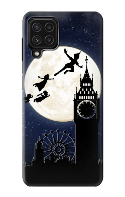 W3249 Peter Pan Fly Full Moon Night Hard Case and Leather Flip Case For Samsung Galaxy M22