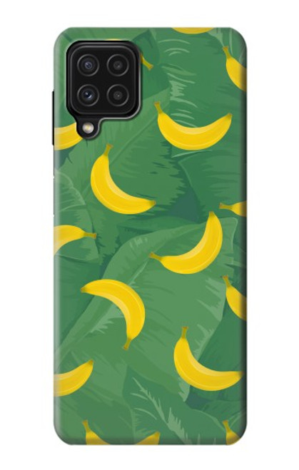 W3286 Banana Fruit Pattern Hard Case and Leather Flip Case For Samsung Galaxy M22