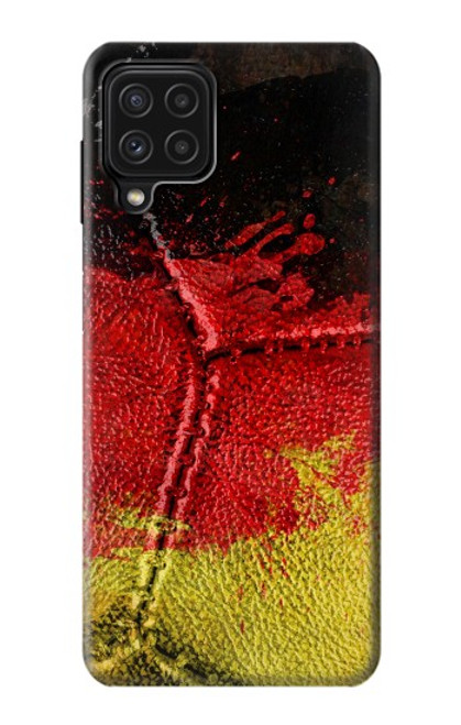 W3303 Germany Flag Vintage Football Graphic Hard Case and Leather Flip Case For Samsung Galaxy M22