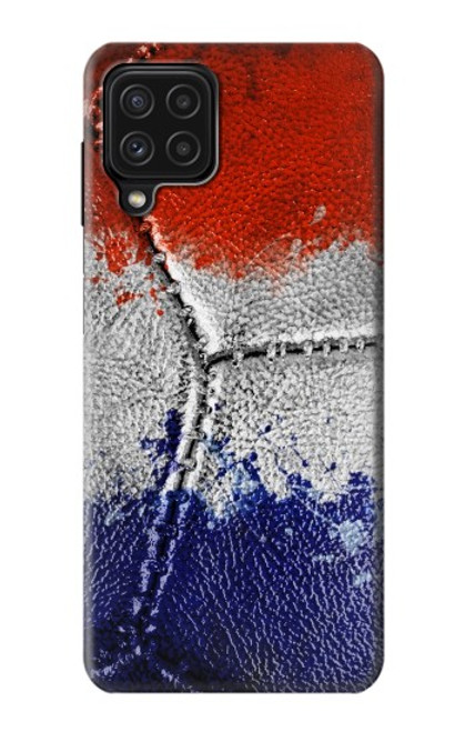 W3304 France Flag Vintage Football Graphic Hard Case and Leather Flip Case For Samsung Galaxy M22