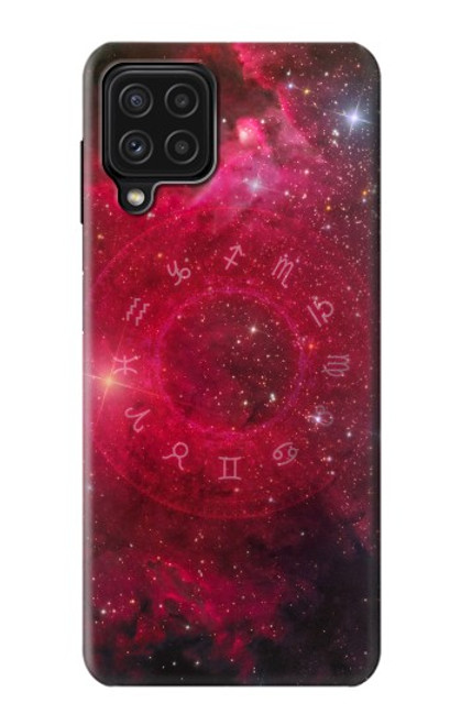 W3368 Zodiac Red Galaxy Hard Case and Leather Flip Case For Samsung Galaxy M22