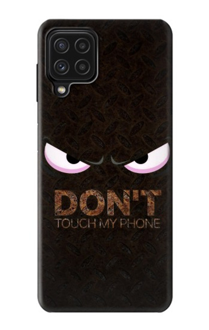 W3412 Do Not Touch My Phone Hard Case and Leather Flip Case For Samsung Galaxy M22