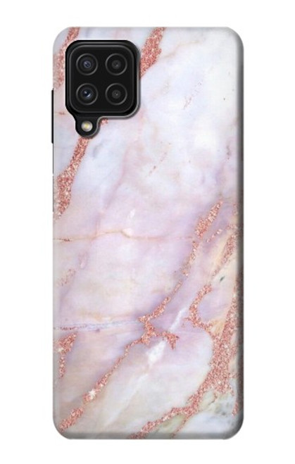 W3482 Soft Pink Marble Graphic Print Hard Case and Leather Flip Case For Samsung Galaxy M22