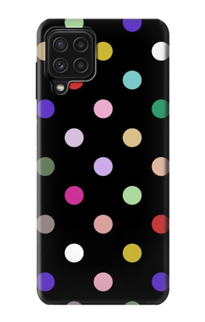 W3532 Colorful Polka Dot Hard Case and Leather Flip Case For Samsung Galaxy M22