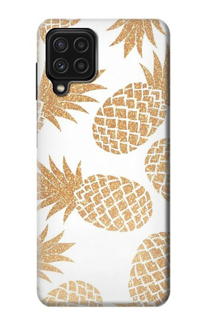 W3718 Seamless Pineapple Hard Case and Leather Flip Case For Samsung Galaxy M22