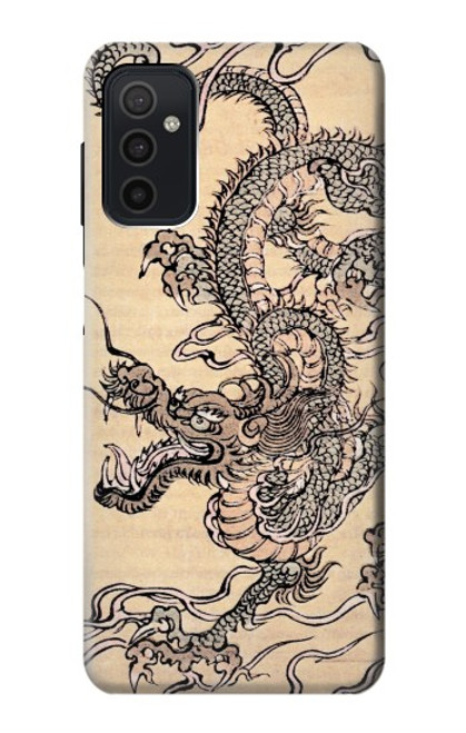 W0318 Antique Dragon Hard Case and Leather Flip Case For Samsung Galaxy M52 5G