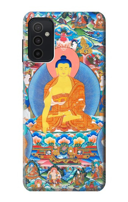 W1256 Buddha Paint Hard Case and Leather Flip Case For Samsung Galaxy M52 5G