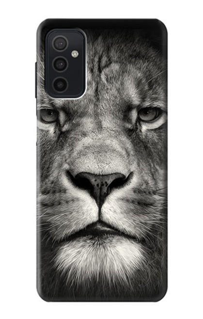 W1352 Lion Face Hard Case and Leather Flip Case For Samsung Galaxy M52 5G