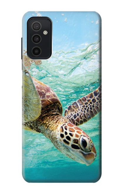 W1377 Ocean Sea Turtle Hard Case and Leather Flip Case For Samsung Galaxy M52 5G