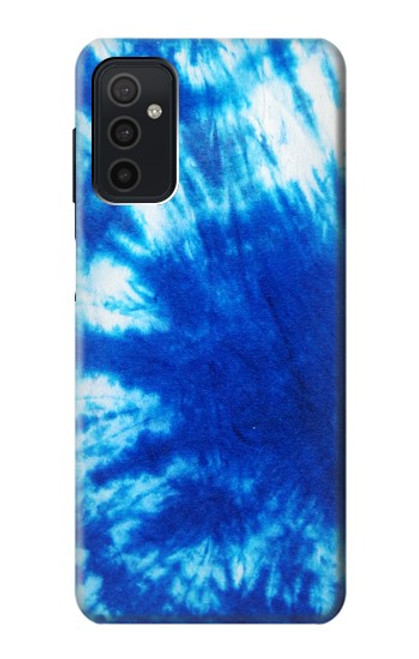 W1869 Tie Dye Blue Hard Case and Leather Flip Case For Samsung Galaxy M52 5G