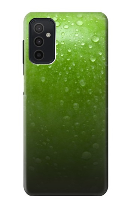 W2475 Green Apple Texture Seamless Hard Case and Leather Flip Case For Samsung Galaxy M52 5G