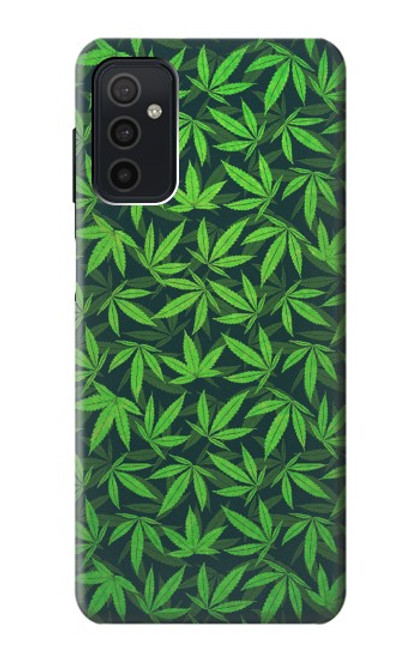 W2666 Marijuana Pattern Hard Case and Leather Flip Case For Samsung Galaxy M52 5G