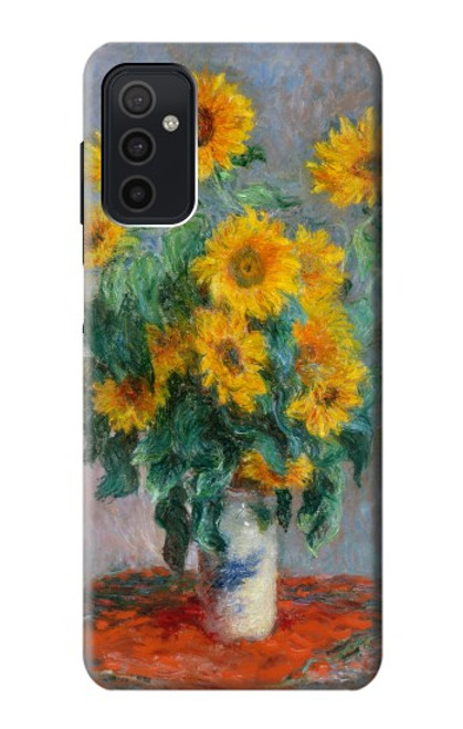 W2937 Claude Monet Bouquet of Sunflowers Hard Case and Leather Flip Case For Samsung Galaxy M52 5G