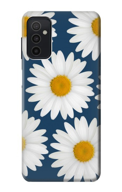 W3009 Daisy Blue Hard Case and Leather Flip Case For Samsung Galaxy M52 5G