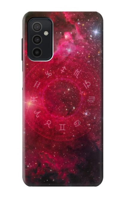 W3368 Zodiac Red Galaxy Hard Case and Leather Flip Case For Samsung Galaxy M52 5G