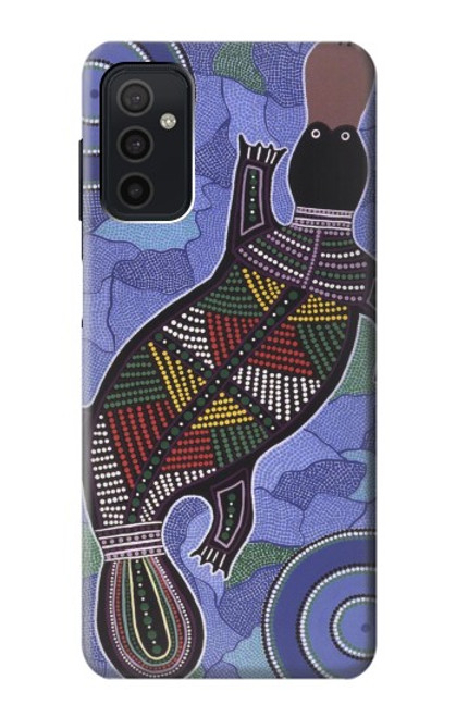 W3387 Platypus Australian Aboriginal Art Hard Case and Leather Flip Case For Samsung Galaxy M52 5G