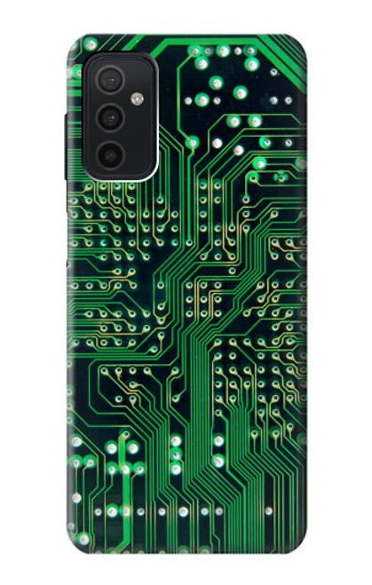 W3392 Electronics Board Circuit Graphic Hard Case and Leather Flip Case For Samsung Galaxy M52 5G