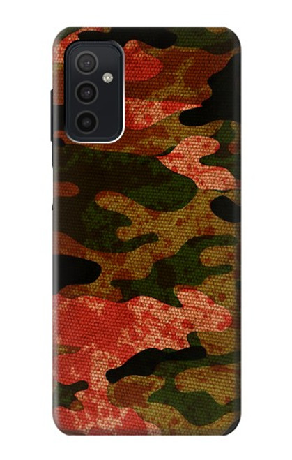 W3393 Camouflage Blood Splatter Hard Case and Leather Flip Case For Samsung Galaxy M52 5G