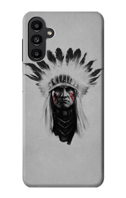 W0451 Indian Chief Hard Case and Leather Flip Case For Samsung Galaxy A13 5G