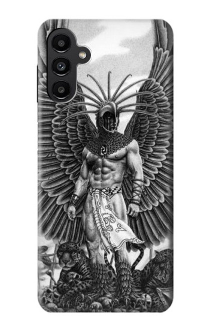 W1235 Aztec Warrior Hard Case and Leather Flip Case For Samsung Galaxy A13 5G