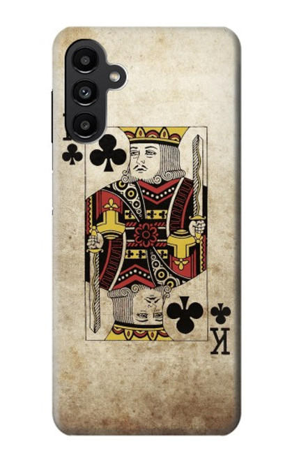 W2528 Poker King Card Hard Case and Leather Flip Case For Samsung Galaxy A13 5G