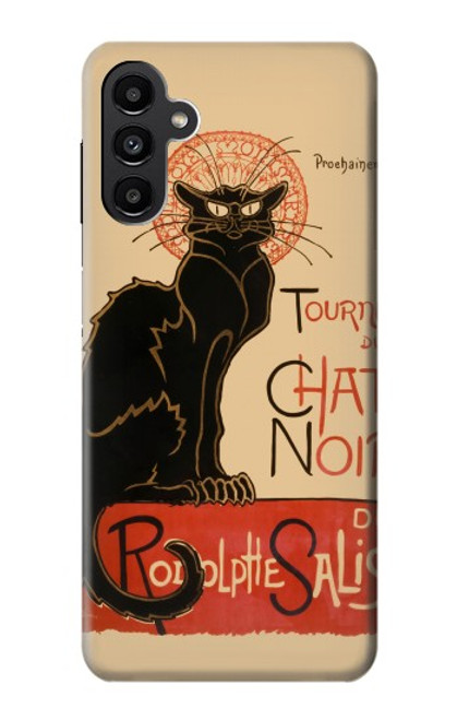 W2739 Chat Noir Black Cat Vintage Hard Case and Leather Flip Case For Samsung Galaxy A13 5G