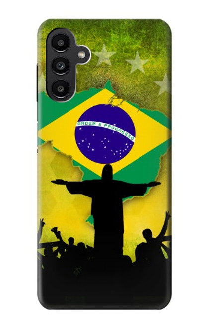 W2981 Brazil Football Soccer Hard Case and Leather Flip Case For Samsung Galaxy A13 5G