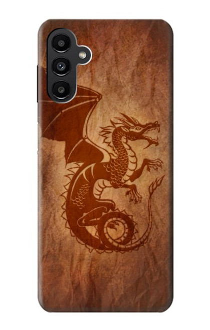 W3086 Red Dragon Tattoo Hard Case and Leather Flip Case For Samsung Galaxy A13 5G