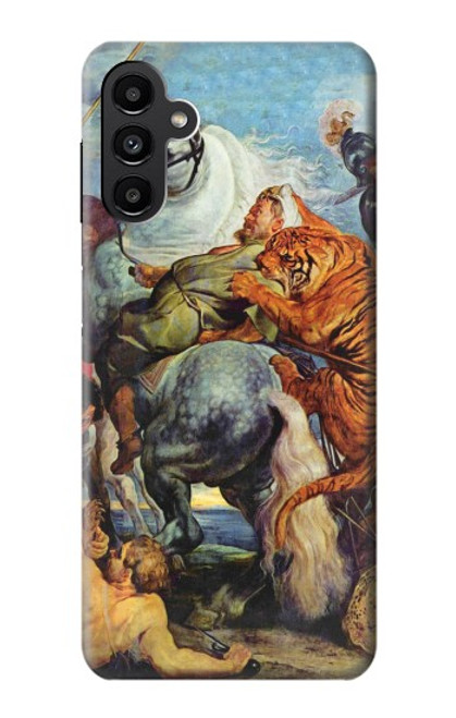 W3331 Peter Paul Rubens Tiger und Lowenjagd Hard Case and Leather Flip Case For Samsung Galaxy A13 5G