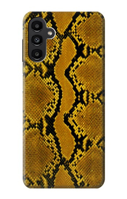 W3365 Yellow Python Skin Graphic Print Hard Case and Leather Flip Case For Samsung Galaxy A13 5G