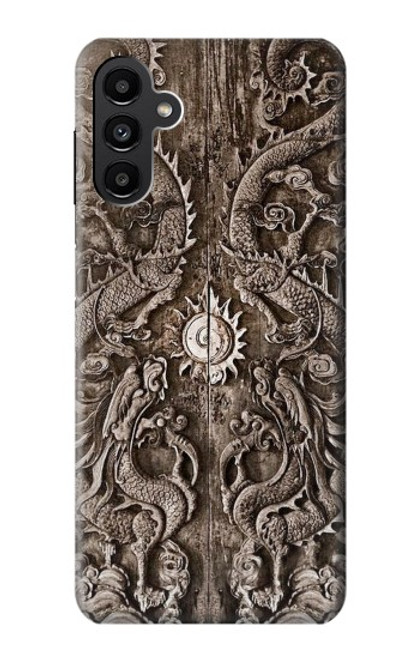 W3395 Dragon Door Hard Case and Leather Flip Case For Samsung Galaxy A13 5G