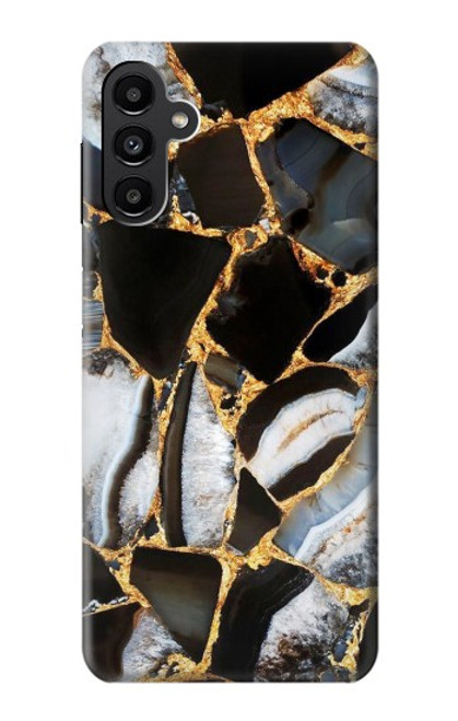 W3419 Gold Marble Graphic Print Hard Case and Leather Flip Case For Samsung Galaxy A13 5G