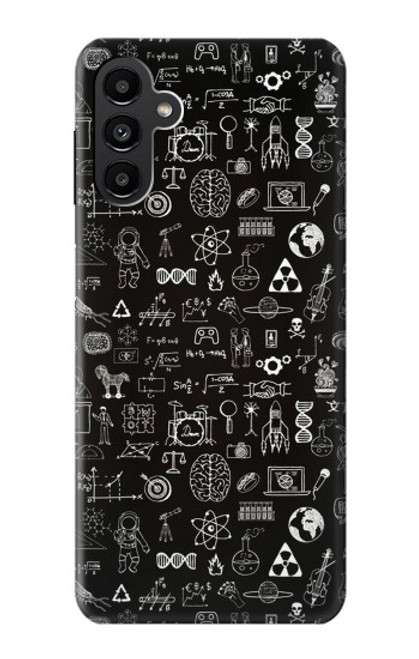 W3426 Blackboard Science Hard Case and Leather Flip Case For Samsung Galaxy A13 5G