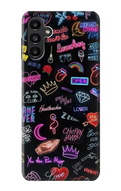 W3433 Vintage Neon Graphic Hard Case and Leather Flip Case For Samsung Galaxy A13 5G