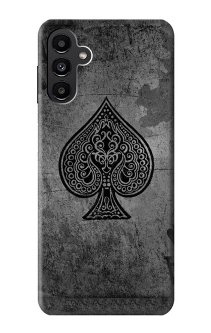 W3446 Black Ace Spade Hard Case and Leather Flip Case For Samsung Galaxy A13 5G