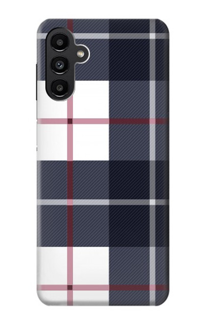 W3452 Plaid Fabric Pattern Hard Case and Leather Flip Case For Samsung Galaxy A13 5G