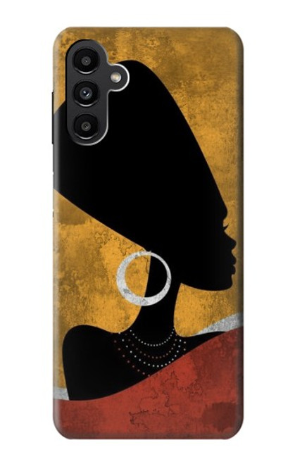 W3453 African Queen Nefertiti Silhouette Hard Case and Leather Flip Case For Samsung Galaxy A13 5G