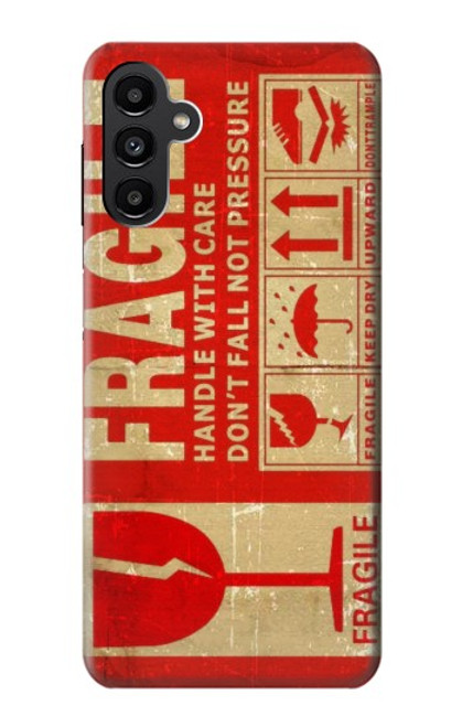 W3552 Vintage Fragile Label Art Hard Case and Leather Flip Case For Samsung Galaxy A13 5G