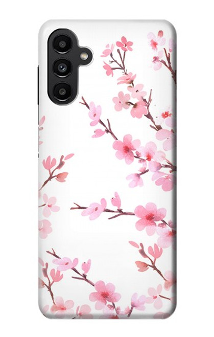 W3707 Pink Cherry Blossom Spring Flower Hard Case and Leather Flip Case For Samsung Galaxy A13 5G