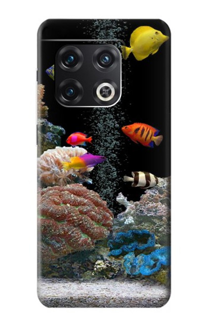 W0226 Aquarium Hard Case and Leather Flip Case For OnePlus 10 Pro