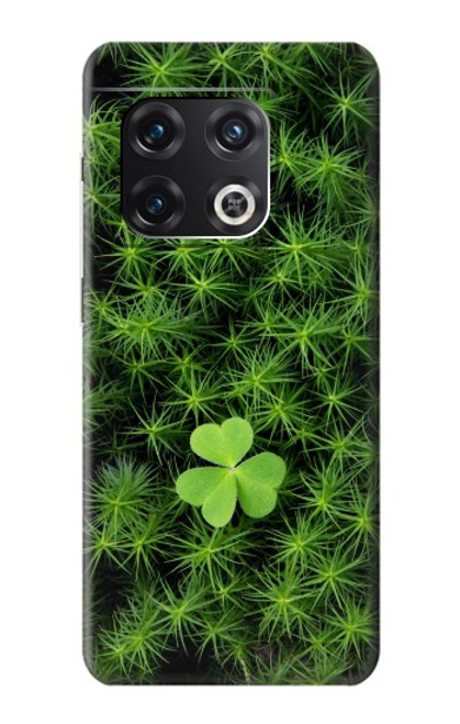 W0358 Clover Lucky Leaf Hard Case and Leather Flip Case For OnePlus 10 Pro