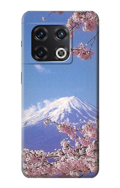 W1060 Mount Fuji Sakura Cherry Blossom Hard Case and Leather Flip Case For OnePlus 10 Pro