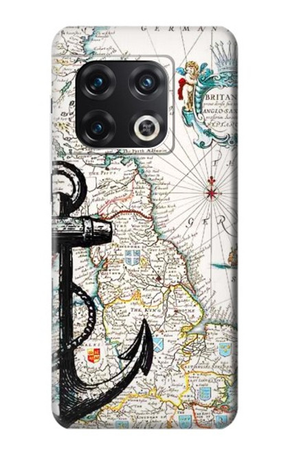 W1962 Nautical Chart Hard Case and Leather Flip Case For OnePlus 10 Pro