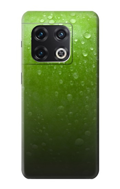 W2475 Green Apple Texture Seamless Hard Case and Leather Flip Case For OnePlus 10 Pro