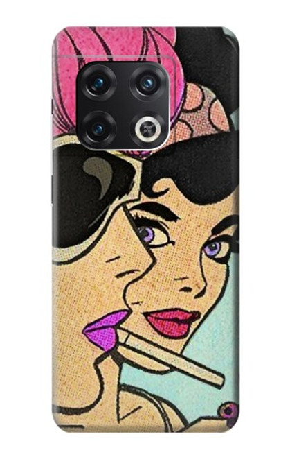 W3171 Girls Pop Art Hard Case and Leather Flip Case For OnePlus 10 Pro