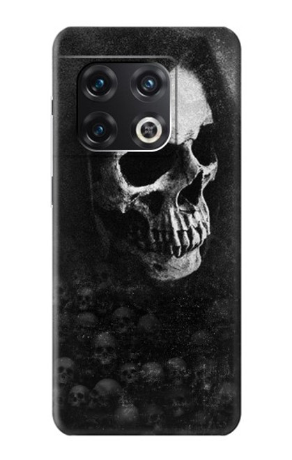 W3333 Death Skull Grim Reaper Hard Case and Leather Flip Case For OnePlus 10 Pro