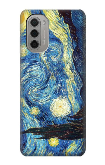 W0213 Van Gogh Starry Nights Hard Case and Leather Flip Case For Motorola Moto G51 5G