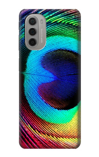 W0511 Peacock Hard Case and Leather Flip Case For Motorola Moto G51 5G