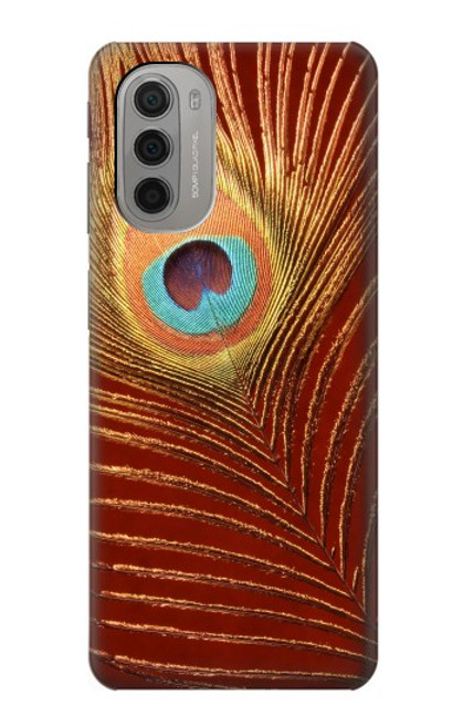 W0512 Peacock Hard Case and Leather Flip Case For Motorola Moto G51 5G